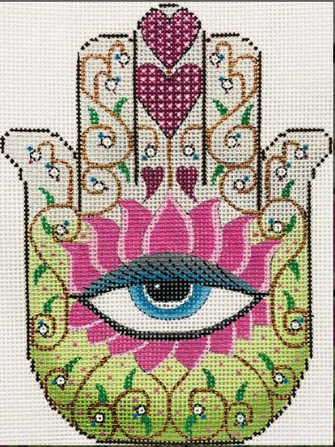 Hamsa Eye in Pink