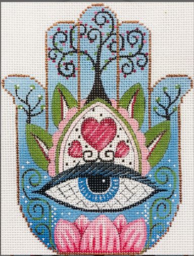 Hamsa Eye in Blue
