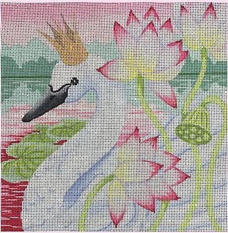 Swan in Lotus Flowers