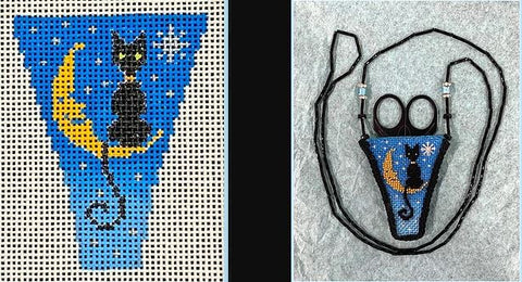 Scissor Sheath - Cat on Moon