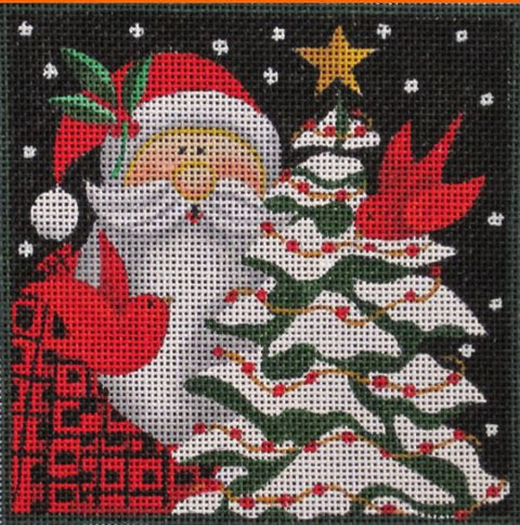 Woodland Santa - Cardinals