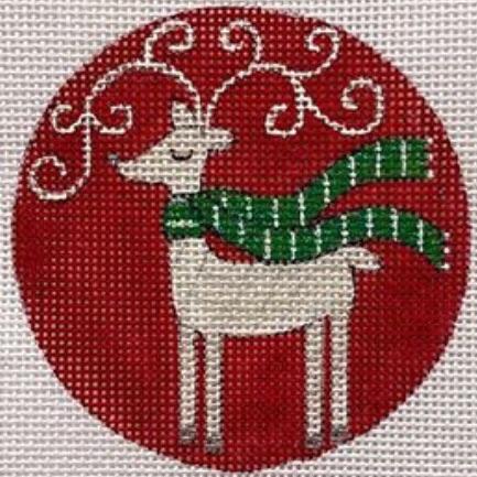 Reindeer on Red