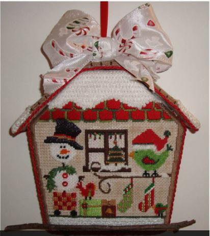 Snowman Birdhouse Ornament