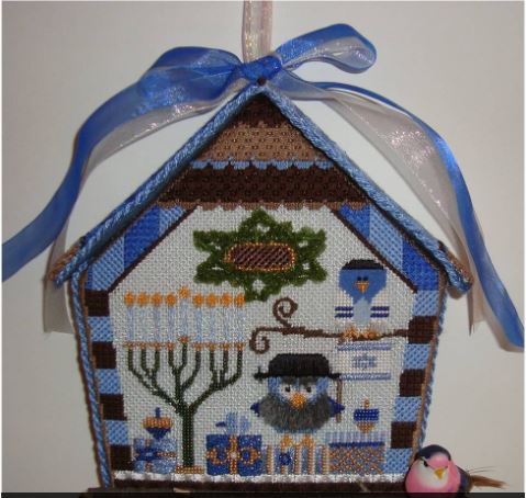 Hanukkah Birdhouse Ornament