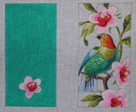 Green Parrot/Pink Floral - Double Eyeglass Case