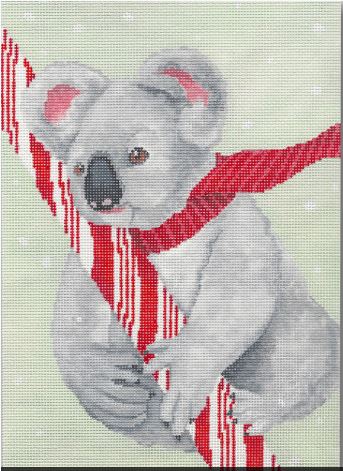 Koala w/Candy Cane