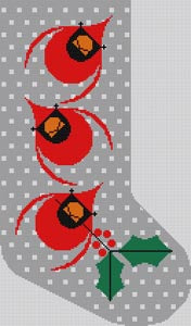 Christmas Cardinal Stocking