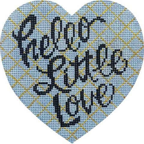 Hello Little Love Heart - Blue