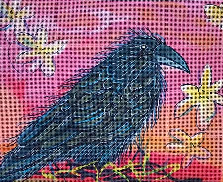 Raven at Sunset