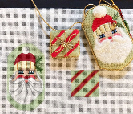 Santa with Present Scissor Case - Stitch Guide