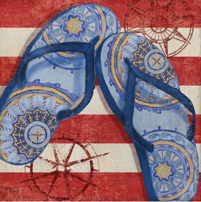 Nautical Flip Flops II 