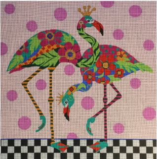 Wacky Flamingos Stitch Guide