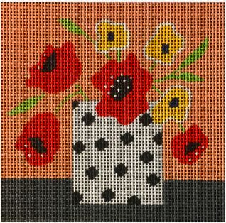 Coral Mod Flowers