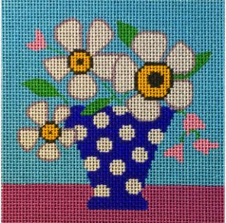 White Mod Flowers