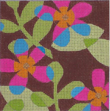 Flower Collage - Chocolate