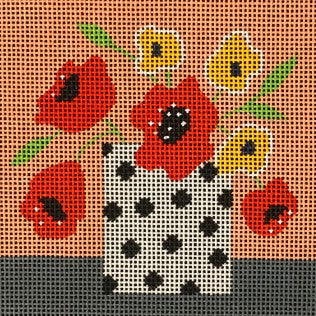 Coral Mod Flowers