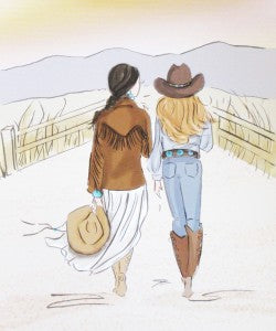 Cowgirls at Sunset