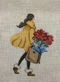 Shopping for Red Flowers Ornament