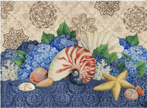 Shells and Hydrangeas I