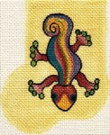 Yellow Gecko Mini Sock