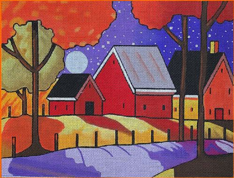Farm Roadway - Night View