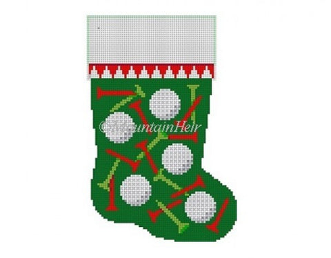 Golf Balls and Tees Stocking 