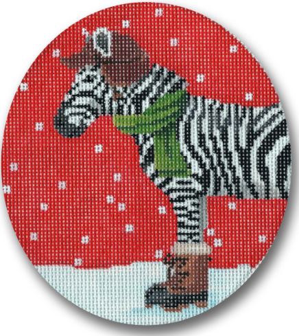 Zebra Dressed for Winter