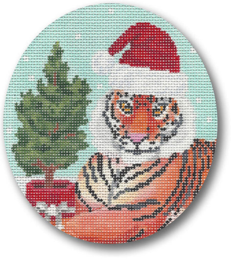 Tiger w/Tree Ornament