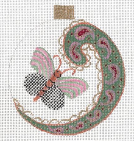Paisley Butterfly Ornament