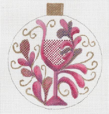 Paisley Red Wine Ornament