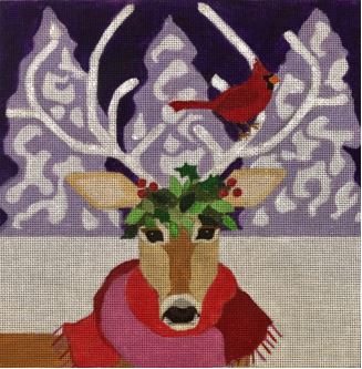 Reindeer With Cardinal 