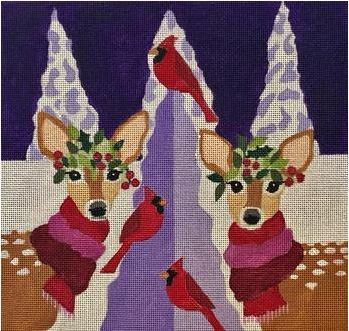 Fawns and Cardinals