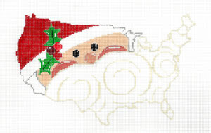 USA Shaped Santa