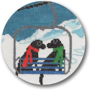 Ski Lift Love Ornament