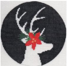 Reindeer on Black Background