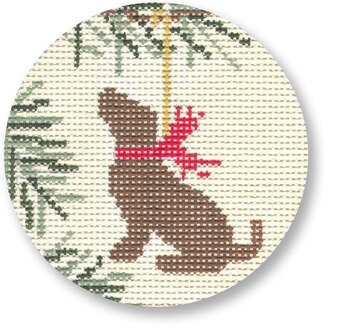 Ornament Chocolate Lab 