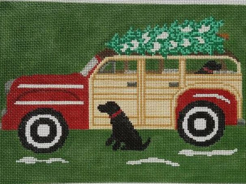 Red Woody with Dog 