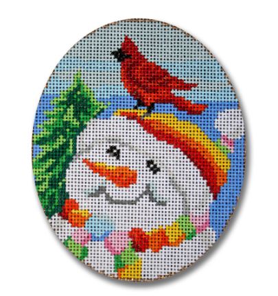 Snowman and Cardinal