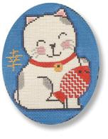 Lucky Cat with Fish 