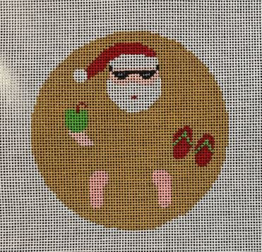 Santa Buried in Sand Ornament