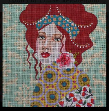 Lady w/Mint Background