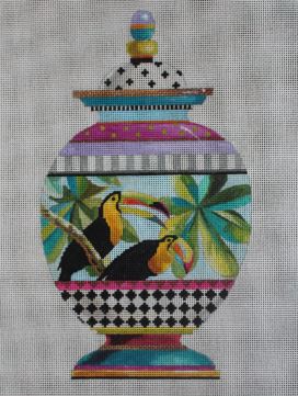 Two Tucan Vase