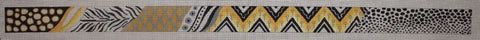 Purse Strap - Black and Yellow
