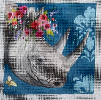 Insert - Rhino w/Floral Crown