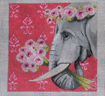 Insert - Elephant w/Roses
