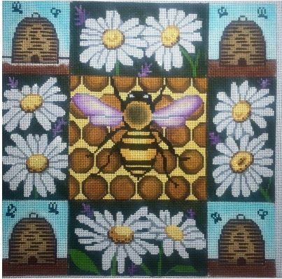 Honey Bees and Daisies