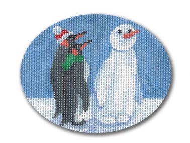 Penguins and Snowman