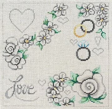 White Floral Love
