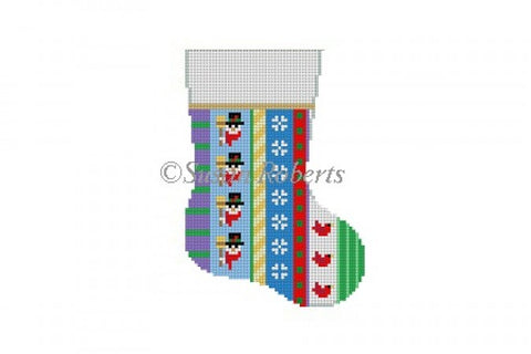 Snowman Vertical Stripe