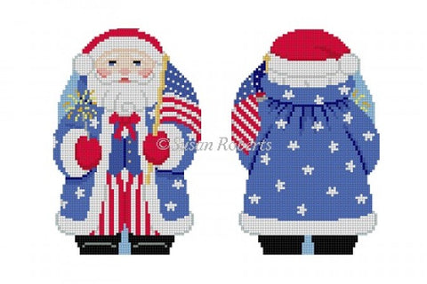 Stars & Stripes Santa -  2 sided